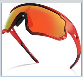 FMY Polarized Cycling Glasses for Men Women, UV400 Protection Sports Sunglasses for Baseball Running Fishing Golf