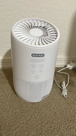 SLEVOO Air Purifier White Compact