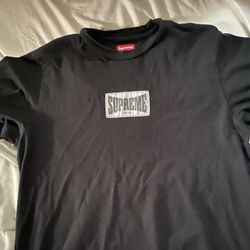 Black Long Sleeve Supreme Shirt
