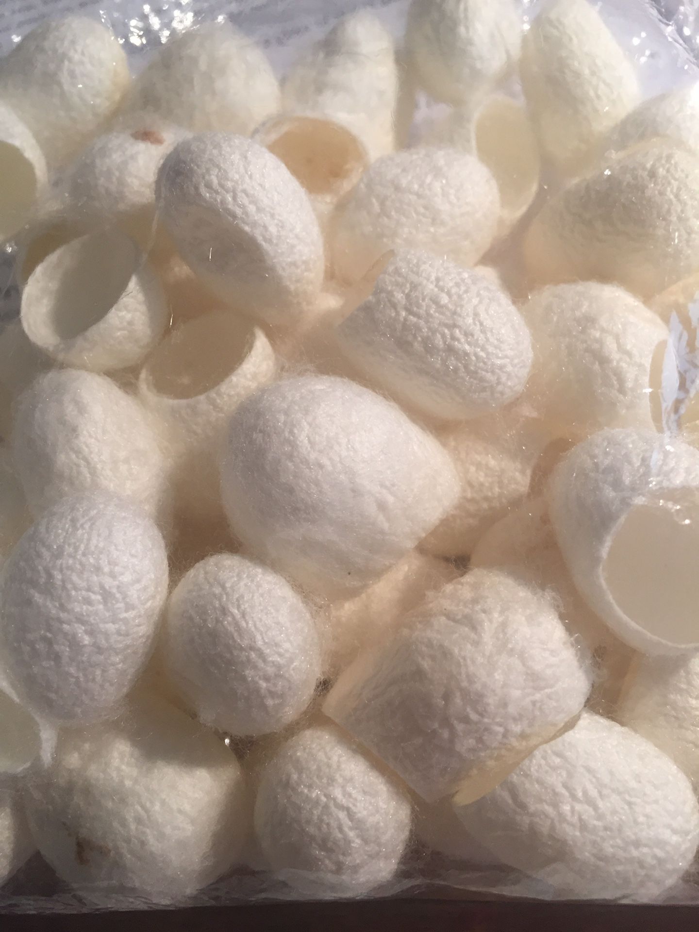 Silk cocoons for skincare or soap making