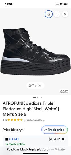 AFROPUNK x adidas Men's Triple Platforum High Top Black