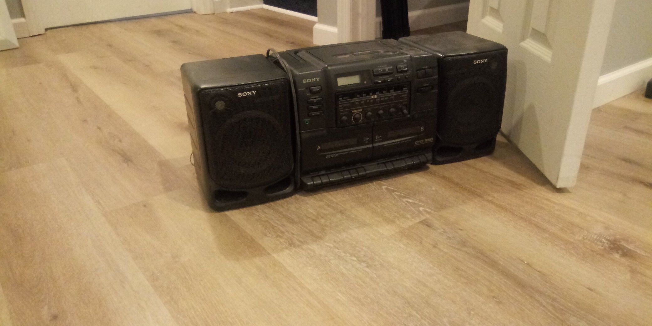 Sony CD player and cassette