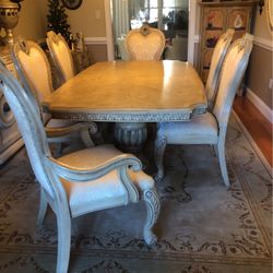 Dining Room Set- Table And 6 Chairs 