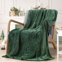 Inhand Fleece Throw Blankets, Super Soft Flannel Cozy Blankets for Adults, Washable Lightweight Blanket for Couch Sofa Bed Office, Warm Plush Blankets
