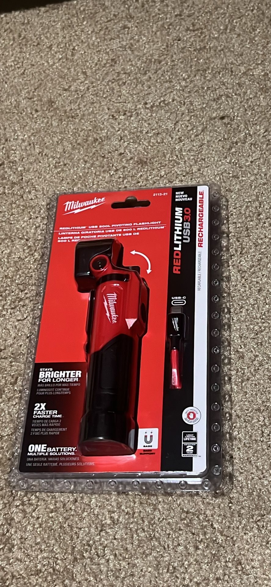 Milwaukee USB Flashlight 