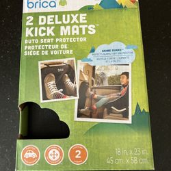 Munchkin® Back Seat Cover for Kids, Deluxe Kick Mats™ Car Seat Protector, Black 