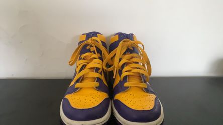 Nike Dunk High "Lakers" (GS) size 4.5Y
