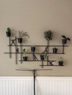 Wrought Iron Plant Holder Candle Holder