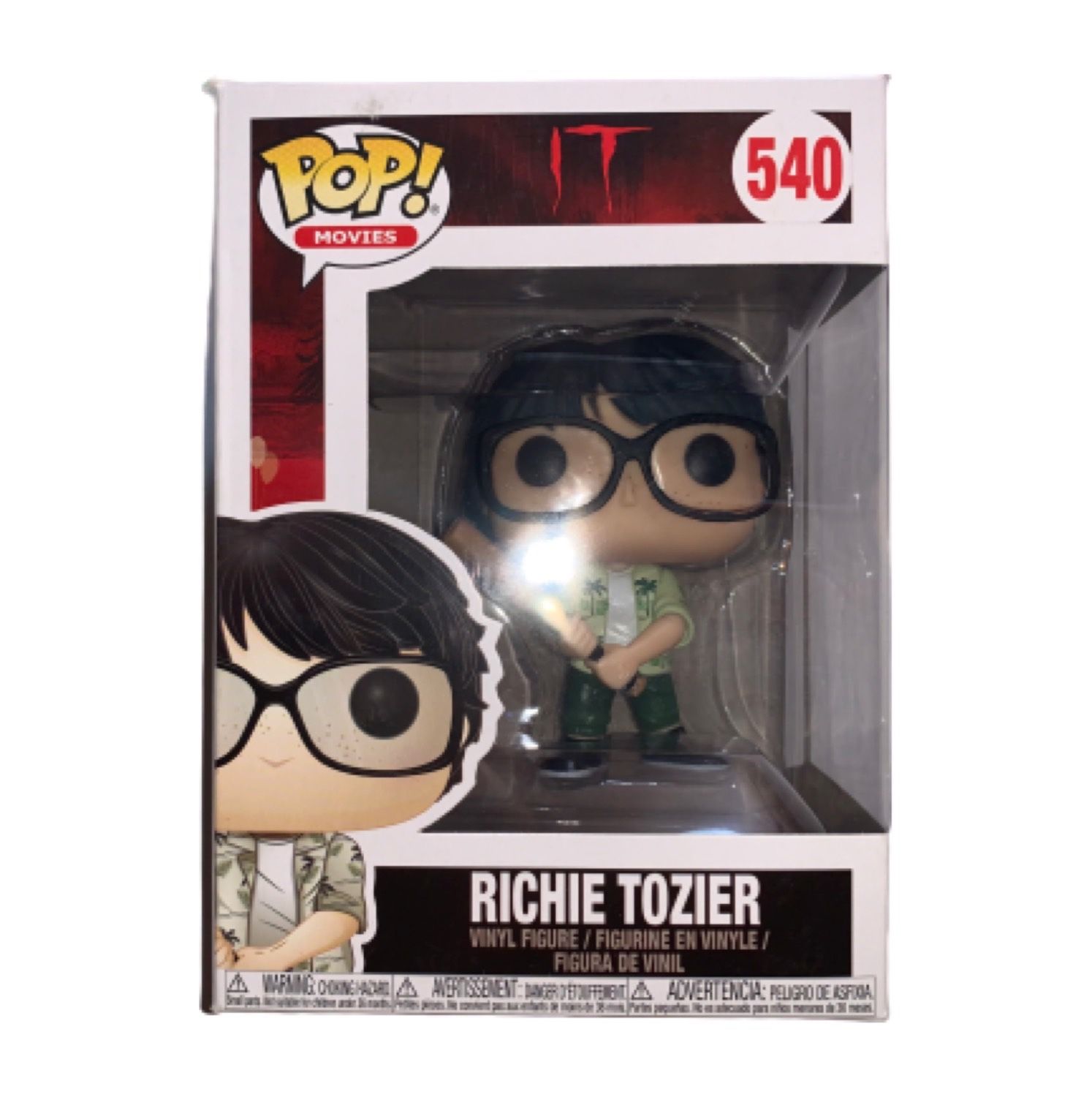 Rare Richie Tozier Funko Pop Collectible Toy Action Figure (from Stephen King’s IT Movie / Book) Excellent Condition, Perfect for Horror Lovers & Hal