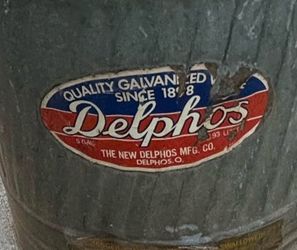 Antique fuel can DELPHOS