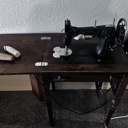 Vintage 1920s Brand White Rotary Sewing machine