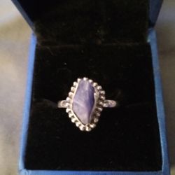 Tanzanite Artisan Rough Cut ring