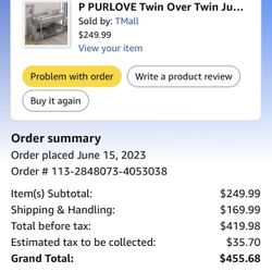 Twin Over Twin Bunk Bed