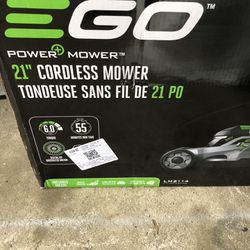 New In Box EGO LM2114 56 Volt Battery Power Lawn Push Mower 