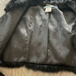 Marciano Rabbit Fur Vest Boleros S 