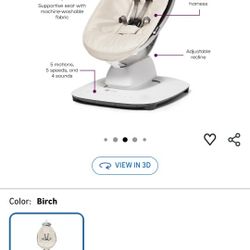 2 4moms MamaRoo Multi-Motion Baby Swing, Bluetooth Enabled with 5 Unique Motions