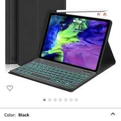 Detachable Keyboard Slim Leather Folio Smart Cover for iPad Pro 11 inch(1st / 2nd Generation)