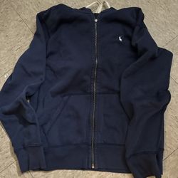 navy blue polo Ralph Lauren sweater 