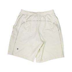 Lululemon Pace Breaker Shorts Mens Medium M Cream 9” Inseam Lined Gym Running