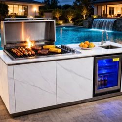 Brand New Bbq Island 