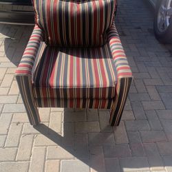 Striped Designer Accent Chair