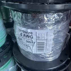 THHN #6  500ft Wire Red White Black Green 