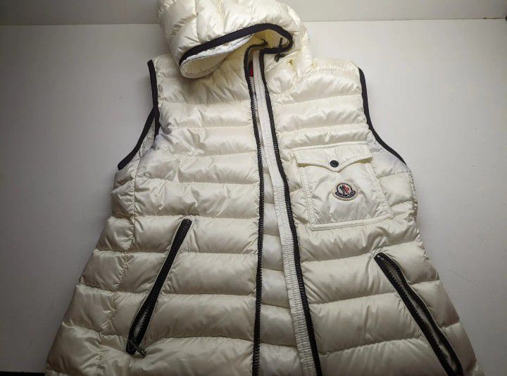 Moncler Hooded Puffer Vest Size 3