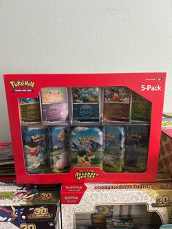 Pokemon Costco Ascended Heroes 5-Pack Tins