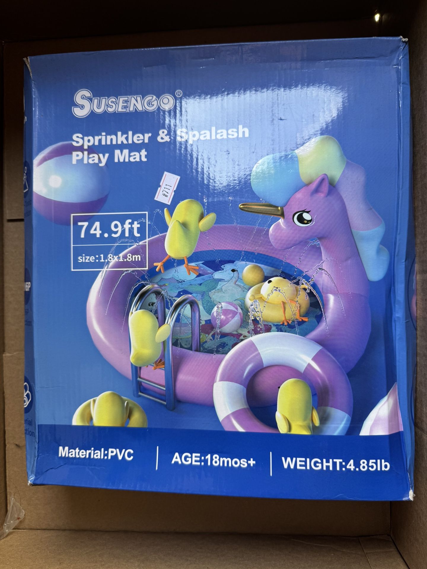 Sprinkler & spalash play mat 74.9ft 1.8x 1.8m