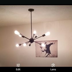 Hanging Chandelier, 10  Light Bulbs