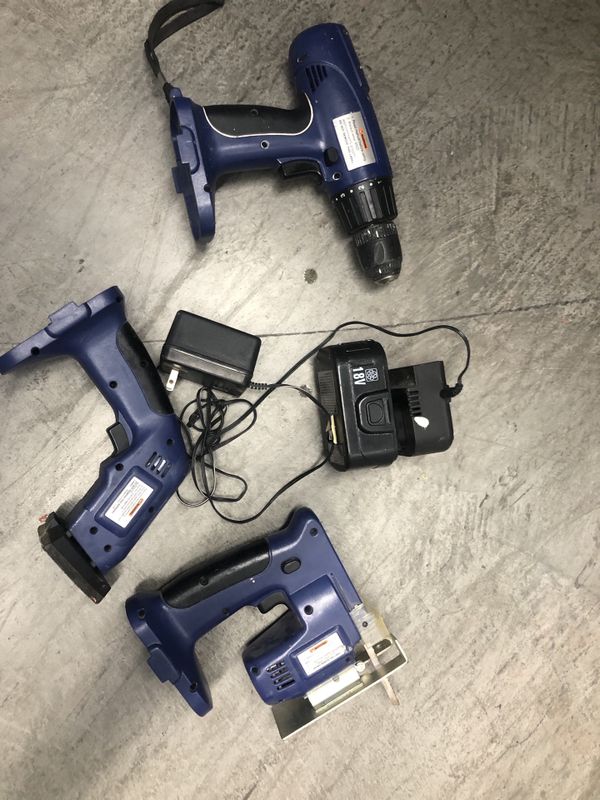 Drill Master 18 Volt Cordless 4 tool combo pack Battery charger need