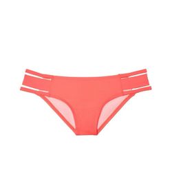 Victoria's Secret PINK Strappy Side Bikini Bottoms (Neon Orange)