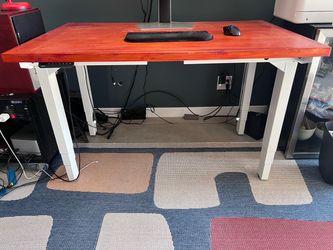 UPLIFT Electric Standing Desk 53” x 31.5” Wood Top – Memory Controls