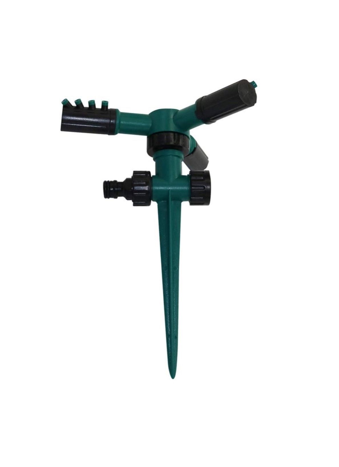 Garden Sprinkler 1 Pc 3-Head 360 Angles Rotating Sprinkler with Support Rod Garden Lawn Automatic Irrigation Watering Systems Sprinkler