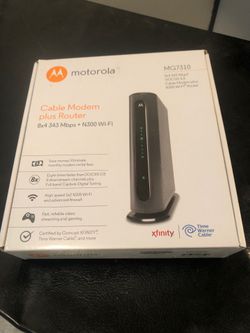 Cable modem and router