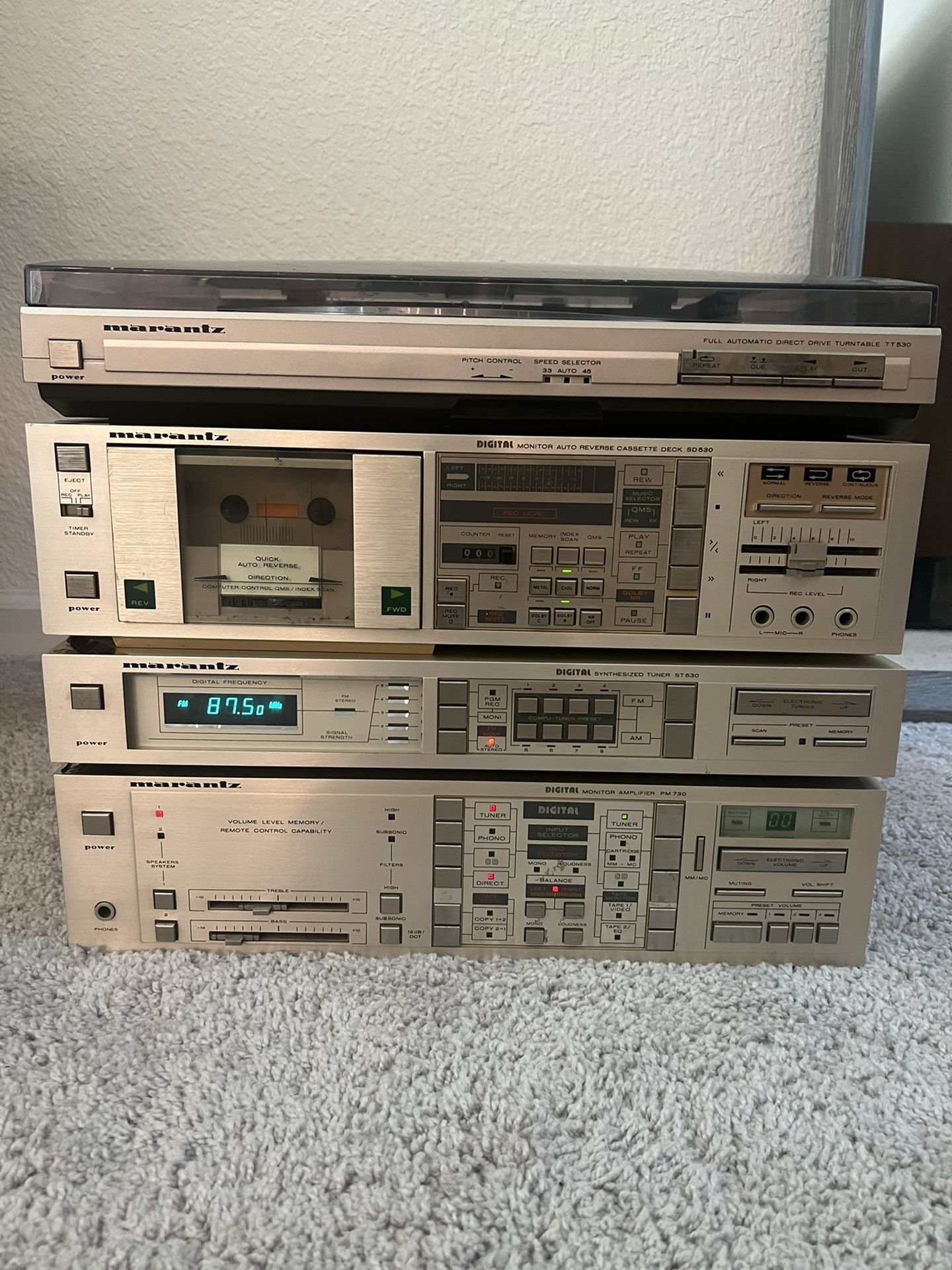 Marantz Gold Series Set (Turntable/Cassette/Tuner/Amp)