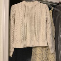 SWEATER- Cable Knit & Dress.  Chino, Ca