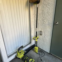 Electric Ryobi Set Leaf Blower And String Trimmer (*Negotiable price*)