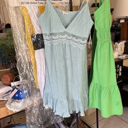 Summer dresses Size S blue M Green 