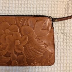 Patricia Nash Tooled Leather Casino Wristlett