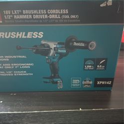 Makita 18V Lithium-Ion Brushless 1/2 In. Cordless Hammer Driver Drill (Tool Only)