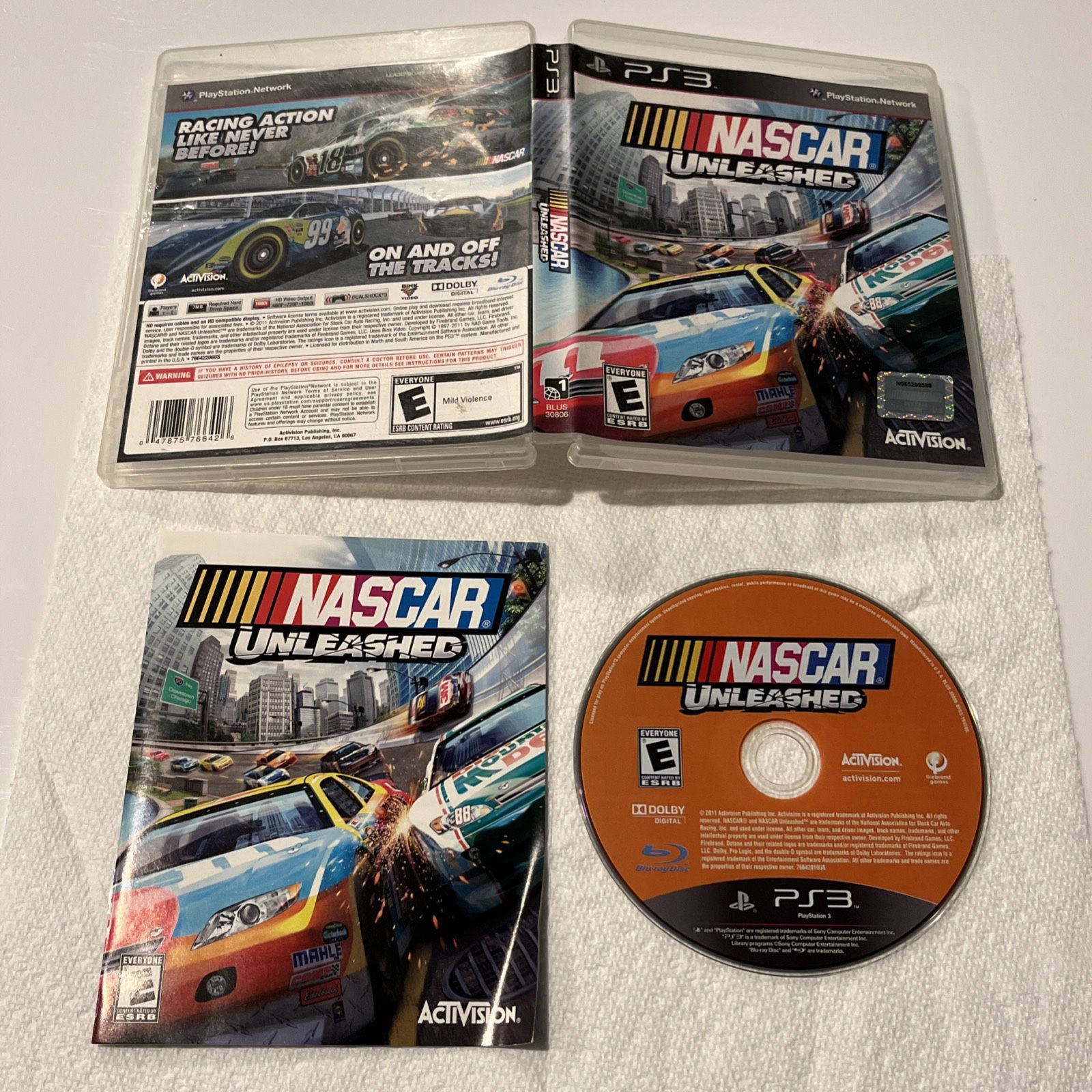 NASCAR Unleashed (Sony PlayStation 3, PS3 2011) CIB Complete w/ Manual