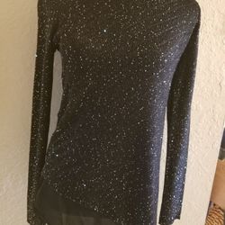 Black long sleeve blouse , size X-Small