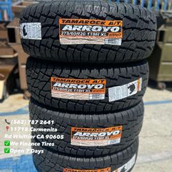 275/60/20 Arroyo All Terrain Todo Terreno New Set of Tires Installed and Balanced Set de Llantas Nuevas Instaladas y Balanceadas