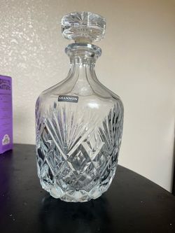 Shannon Crystal Glass Decanter with Stopper