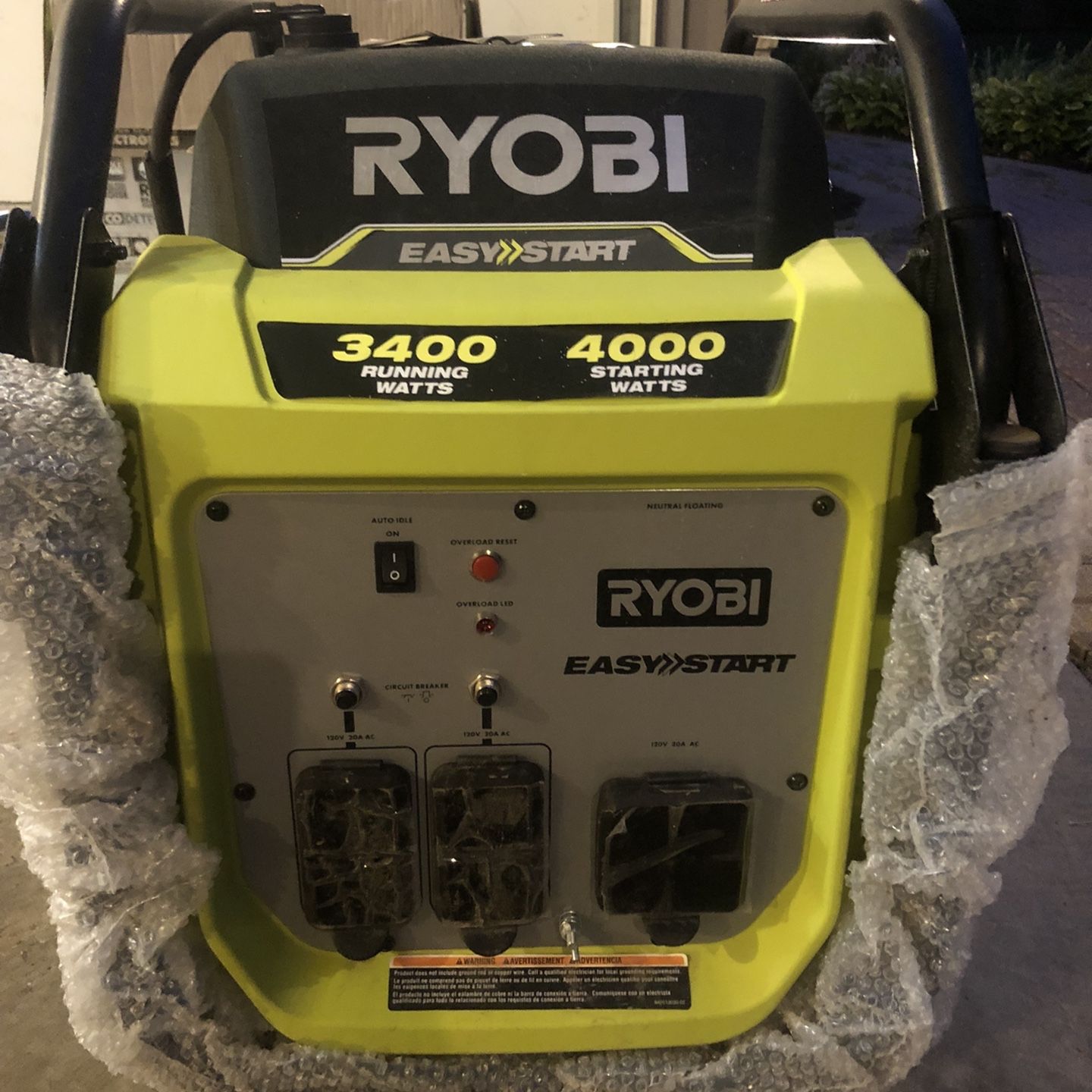 Ryobi 4000 Watt Inverter Generator in Lemont, IL OfferUp