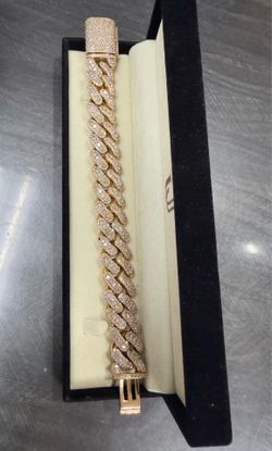 Miami Cuban link iced out diamond bracelet