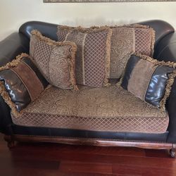 2 Piece Vintage Sofa Set 