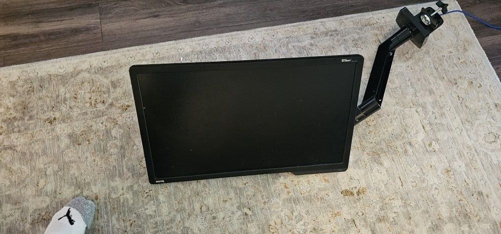BenQ XL2411 24" 1080p 144hz High Refresh Rate Gaming Monitor With Monitor Arm
