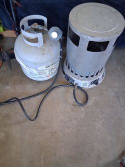 Propane heater with tank